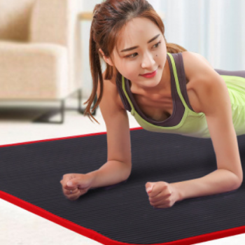 榮男女健身墊包邊加厚瑜伽墊加長(zhǎng)初學(xué)者加寬運(yùn)動(dòng)防滑無味瑜珈毯子