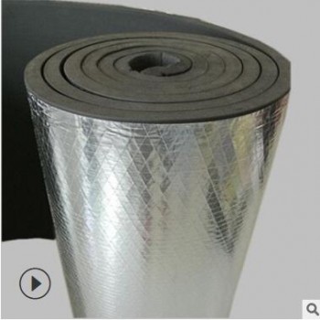 現貨供應 B1級難燃保溫橡塑海綿板 高回彈貼箔橡塑保溫板