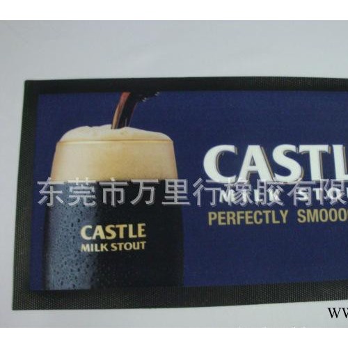 大量 強(qiáng)吸水無紡布吧墊 天然橡膠啤酒墊 logo可定制