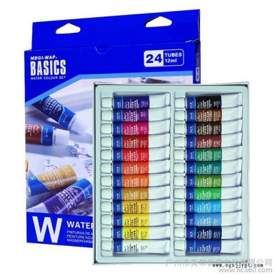 美邦EW系列 學(xué)生級(jí)套裝水彩畫(huà)顏料EW2412C 套裝 美術(shù)顏料