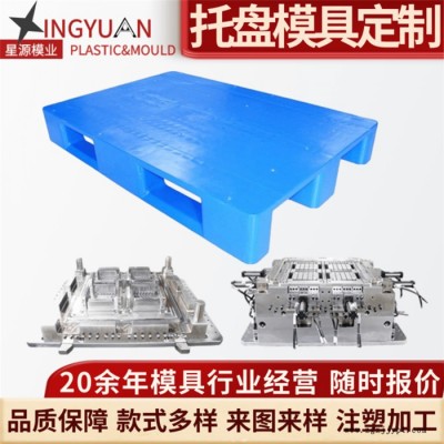 星源 托盤模具開(kāi)模設(shè)計(jì) 叉車川字網(wǎng)格雙面  倉(cāng)儲(chǔ)托盤塑膠模具注塑加工