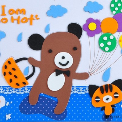 供應(yīng)**精美的立體EVA拼圖自己動(dòng)手制作EVA貼畫拼圖