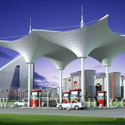 上海綠蔭膜結(jié)構(gòu)專業(yè)定制膜結(jié)構(gòu)項(xiàng)目PTFE型號(hào)