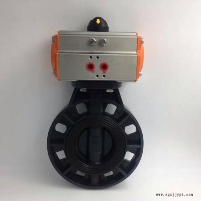 藍(lán)宣直銷 D671S氣動PVC蝶閥 PVC蝶閥廠家