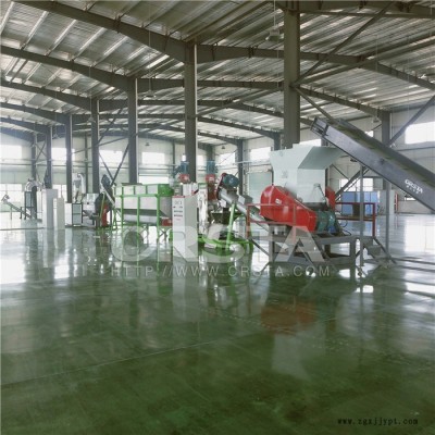 東莞廠家制造PET瓶造粒機，礦泉水瓶PET塑料扒紙清洗造粒機