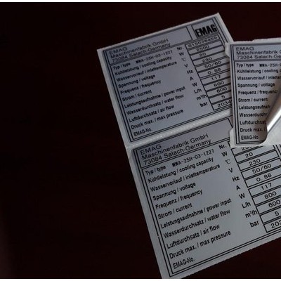 湖北咸寧市艾利亮白PET標(biāo)簽印刷廠太陽能薄膜電池CQC認(rèn)證條碼PET標(biāo)簽