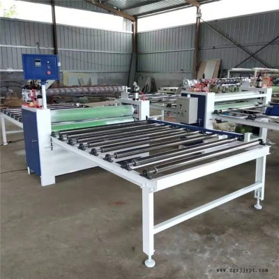 數(shù)控室內(nèi)門板涂膠機 四輪雙面自動一體上膠機 木飾面PET膜涂膠機