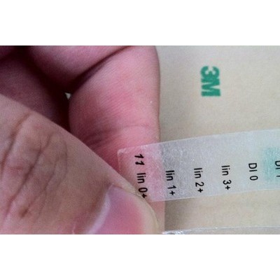 FASSON-200UM PET+3M9690透明雙面膠控制器覆保護(hù)膜銘牌加工廠