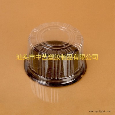 廠家供應(yīng)專業(yè)訂制 B016  汕頭中藝 PET PVC PP 圓形平蓋吸塑西點(diǎn)包裝盒點(diǎn)心盒/蛋糕盒/烘焙包裝盒1200套