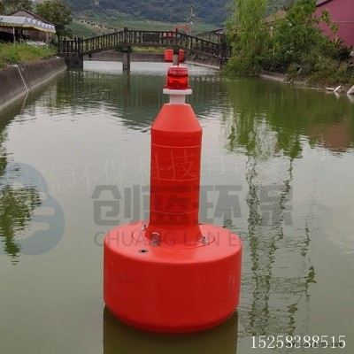 來(lái)賓安全水域浮漂 航道警示燈柱塑料黃色禁航提示