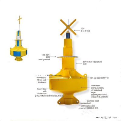 牡丹江水上方向檢測(cè)臺(tái)  安全水域警示燈樁 航道航標(biāo)