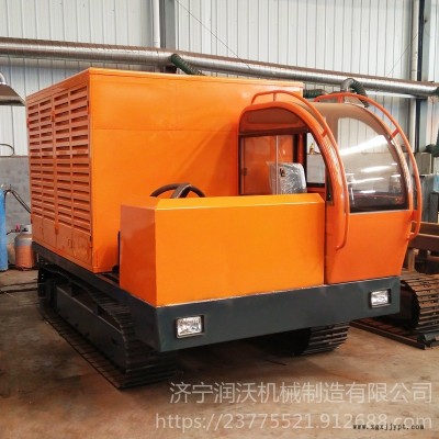 潤沃履帶式發(fā)電車可加吊機(jī)  橡膠履帶移動發(fā)電車 全新小型移動電站