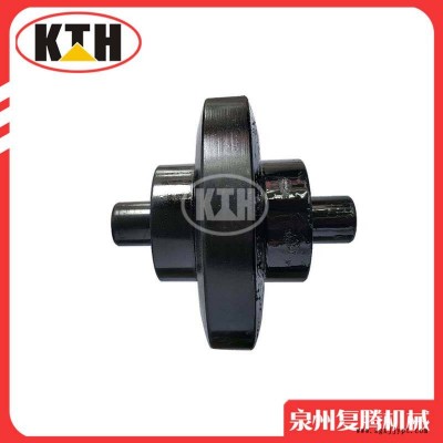 適用嘉禾20支重輪72節(jié)距橡膠履帶承重輪微挖支重輪支撐輪驅動齒引導輪