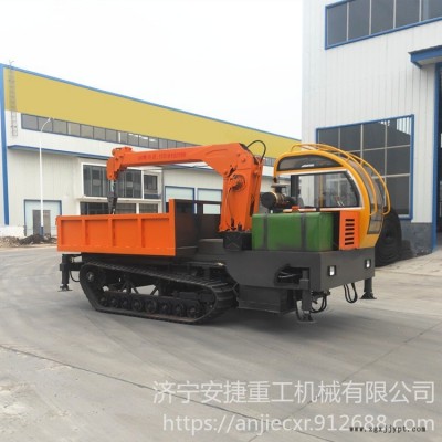 吊運一體履帶隨車吊 3噸自卸履帶隨車吊 小型橡膠履帶運輸吊車