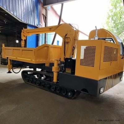 德信鋼制履帶25噸隨車(chē)吊 橡膠履帶隨車(chē)吊  各種復(fù)雜地形履帶隨車(chē)吊