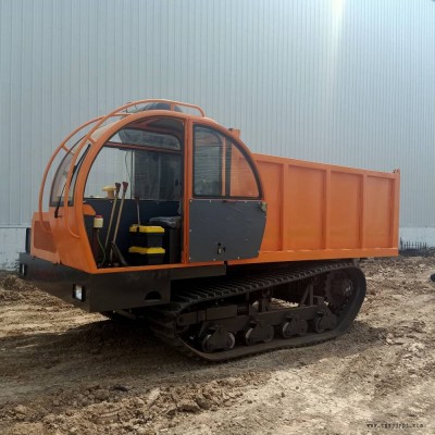 小型山地履帶運輸車 柴油農用履帶翻斗車 橡膠履帶自卸車廠家