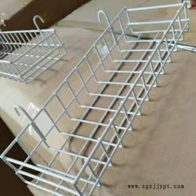 床頭家居收納鐵筐 、噴塑白色置物架 、超市背網(wǎng)掛籃可來圖定做