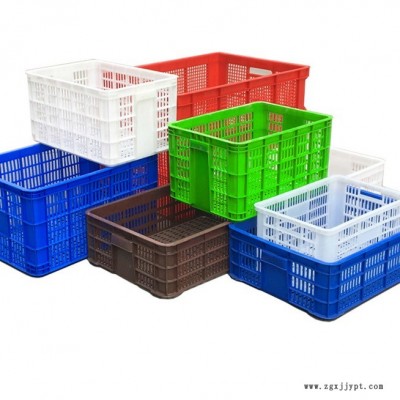 塑料框周轉(zhuǎn)籮筐服裝加厚物流筐長方形周轉(zhuǎn)箱儲物箱收納筐工廠用筐