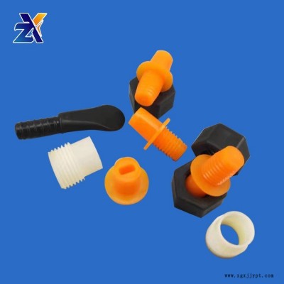 注塑加工尼龍六角螺栓螺母 定制做塑料方頭螺絲各種緊固件標(biāo)準(zhǔn)件