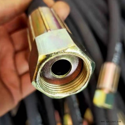 高壓膠管 液壓膠管 大口徑膠管 通達(dá)橡塑 壓濾機用膠管Φ13-1層 M22*1.5A型接頭 膠管總成