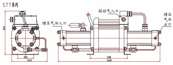 氣體增壓泵STT結(jié)構(gòu)圖 氣體增壓泵STT結(jié)構(gòu)圖