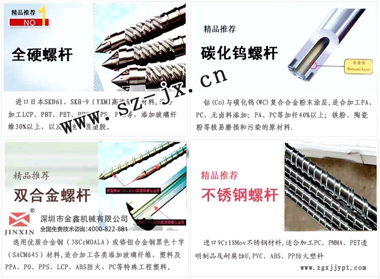 POM料螺桿的長徑比_立式注塑機螺桿        _65熔噴布機單螺桿