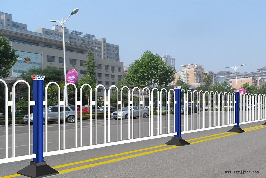 pvc塑鋼護欄 道路護欄 浸塑市政護欄 泓磊定制廠家