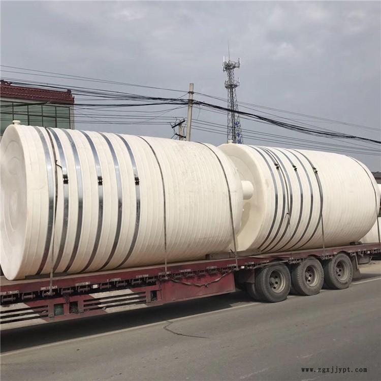 甬誠滾塑 5噸供水容器 10方桔黃色塑料容器 三氯化鐵化工容器