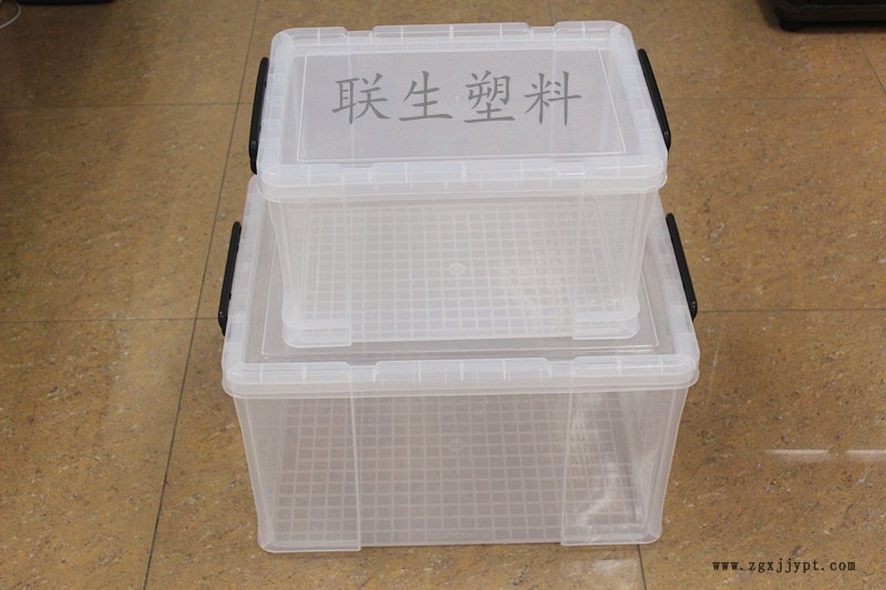 塑料儲物箱 衣箱 透明儲物箱 家用收納箱 廠家直銷 量大批發(fā) 膠箱示例圖3