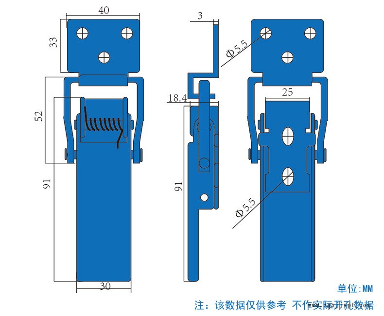 貨車箱儲物箱重型鎖扣機(jī)械發(fā)動機(jī)彈簧扣五金工業(yè)鎖扣重型木箱扣示例圖2