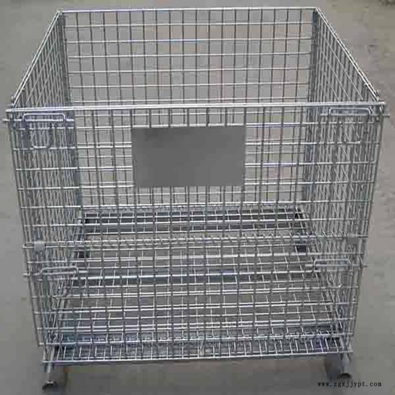 折疊式倉(cāng)庫(kù)籠 鐵籠金屬籠 儲(chǔ)物箱鍍鋅