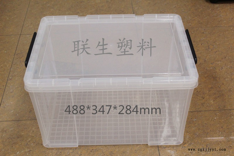 廠家直供高透明塑料儲物箱 收納箱 全新料整理箱 批發(fā)采購儲物箱示例圖5