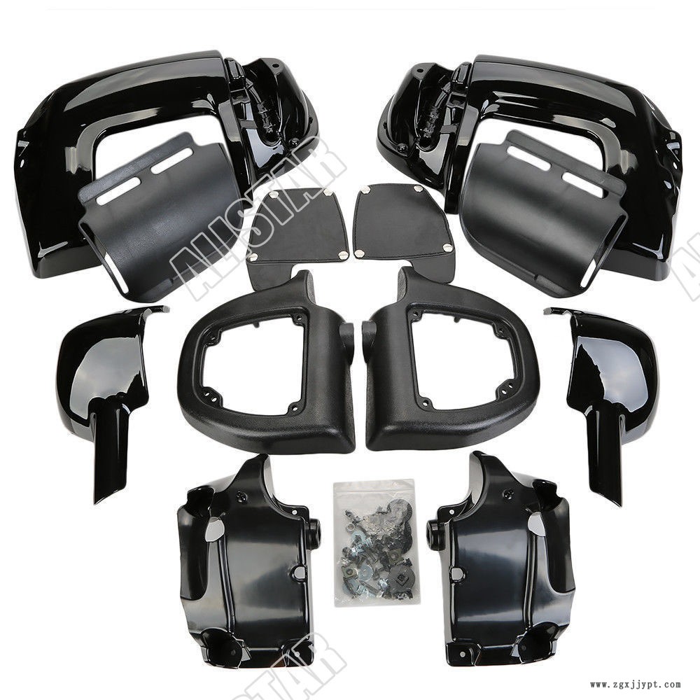 哈雷路王 街道 公路滑翔保護(hù)杠護(hù)腿護(hù)罩工具箱儲(chǔ)物箱前保險(xiǎn)架保護(hù)示例圖1