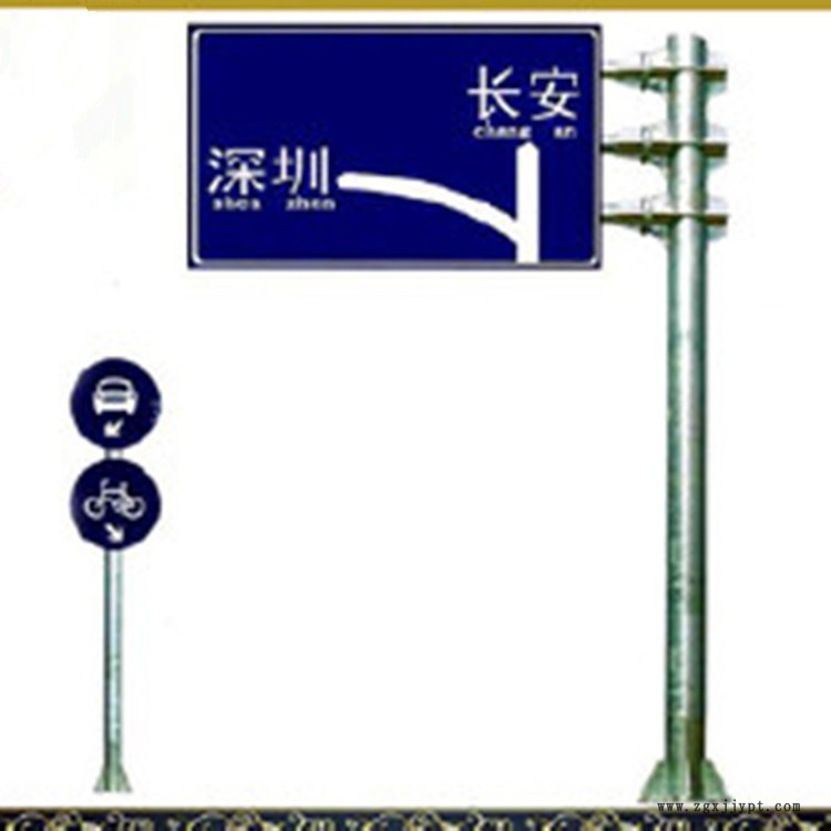 祥路承接定制 警戒標志桿 圓形標志牌 標志桿