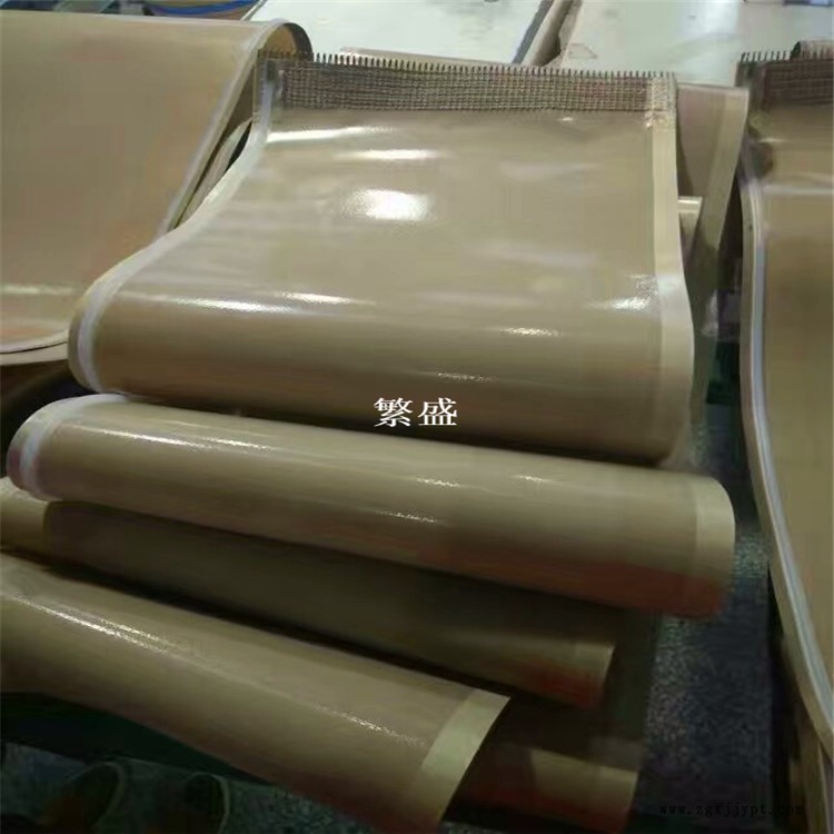 橡塑硫化擠出機 橡膠 硅膠制品專用輸送帶 鐵氟龍 特氟龍布帶廠家示例圖2