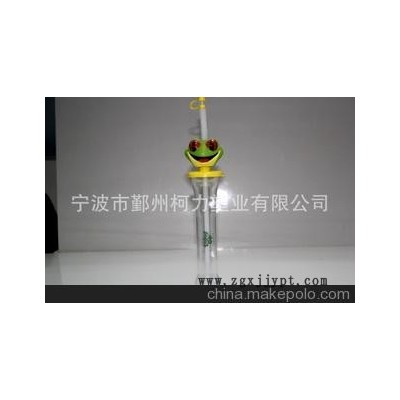 yard glass,卡通動物頭吸管杯，長頸杯，PET吹塑杯，飲料杯