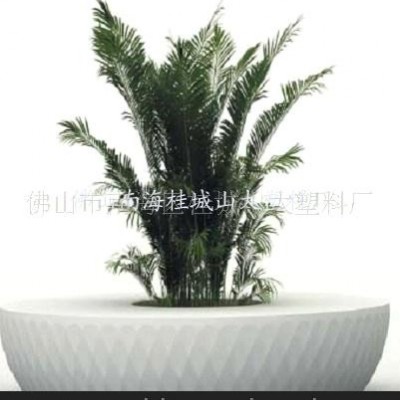 加工定制大型塑料花盆，景觀裝飾花盆，滾塑加工成型(圖)