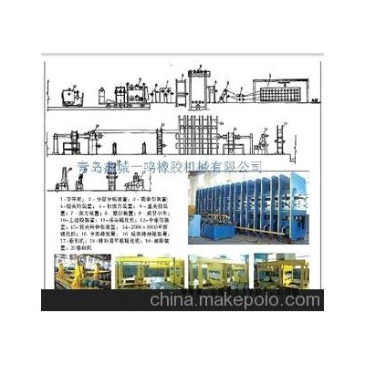 鋼絲繩輸送帶生產(chǎn)線，輸送帶平板硫化機，平板硫化機廠家（鑫城)