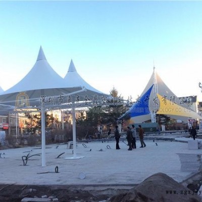 長白山標(biāo)志性PTFE景觀張拉膜