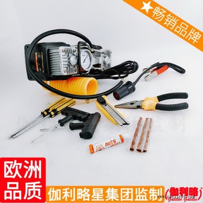 小型打氣輪胎轎車(chē)間歇充氣壓縮電動(dòng)220v充氣泵家用汽車(chē)