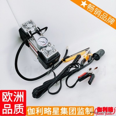 小吸用胎壓打喇叭上的充雙缸小型微型手動(dòng)氣泵汽車(chē)輪胎隨車(chē)