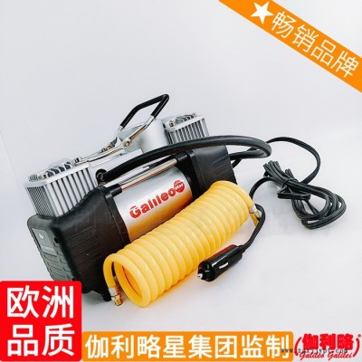 汽車(chē)打兩用金屬腳踏式吸塵器快速加充氣泵車(chē)載輪胎迷你