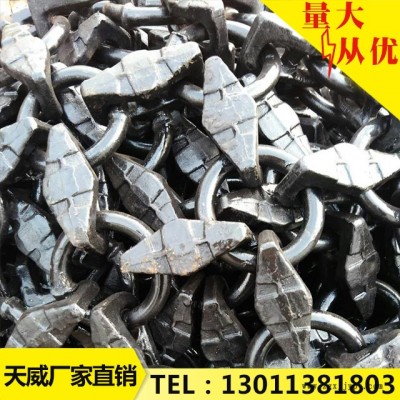 天津天威6噸重壓路機26.5-25高密度鍛造方塊輪胎保護鏈  品質保證  **  天威專屬定制保護鏈