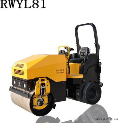 路得威RWYL81 輪胎壓路機寬基光面輪胎，可碾壓瀝青、混凝土等路面鋪層，也可碾壓粘性/沙性基礎材料