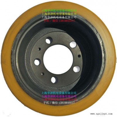 諾力傳動輪后腳輪254*82 noblelift諾力驅(qū)動輪主動輪胎 聚氨酯包膠輪胎 橡皮實心輪胎