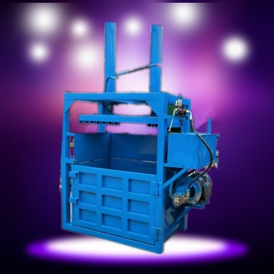 立式廢紙殼壓塊機報價 廢舊輪胎紙箱壓扁機 立式單缸液壓塑料擠塊機