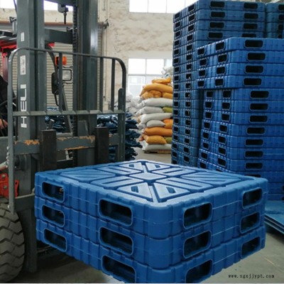 吹塑托盤 上海雙面平板吹塑1311重型倉儲堆碼吹塑托盤 生產(chǎn)廠家