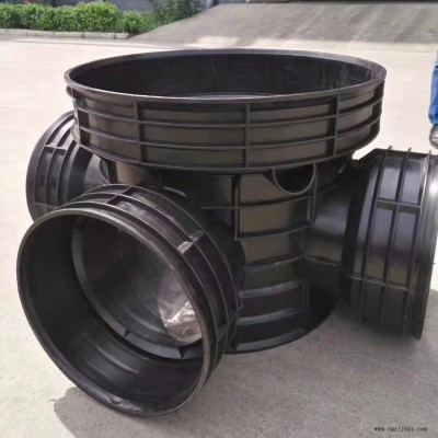 廠家直銷 高強(qiáng)度塑料大口徑檢查井排水管件 多規(guī)格塑料檢查井1000 油水隔離池 PE雨水檢查井座 塑料檢查井