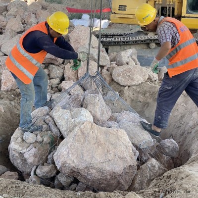 安平供應商天之鷹廠家供應 河道整治合金網(wǎng)兜 聚丙烯網(wǎng)兜 聚丙烯塑料繩網(wǎng)兜 規(guī)格可定制