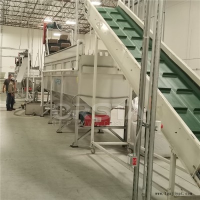 尼龍廢塑料漁網(wǎng)回收生產(chǎn)線，PA66漁網(wǎng)垃圾廢料回收利用再生清洗機